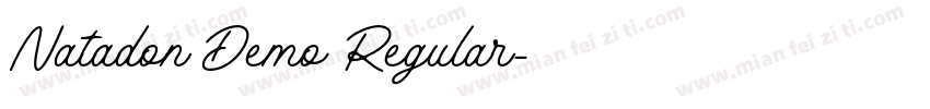 Natadon Demo Regular字体转换